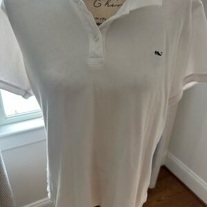 White Polo Shirt with Logo